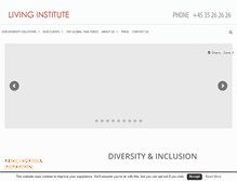 Tablet Screenshot of livinginstitute.com